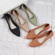 Summer fashion new solid color pointed flat bottom women's casual sandals